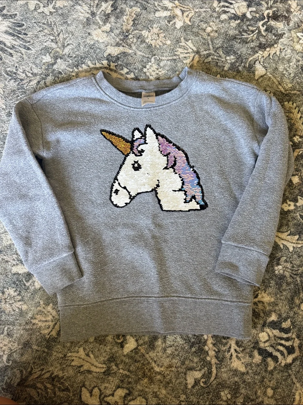 3 for $20 - Girls Unicorn Sequin Sweatshirt